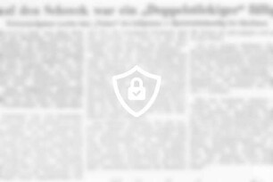 Auf [Name maskiert] war ein "Doppelstöckiger" fällig