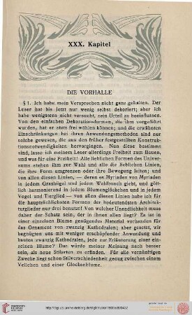XXX. Die Vorhalle