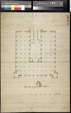 Grundriss des Erdgeschosses (erste Etage)