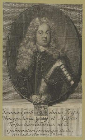 Bildnis des Ioannes Gulihelmus Friso, Fürst von Nassau