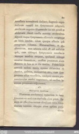 17. Materia medica.