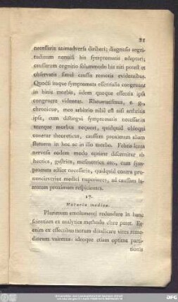 17. Materia medica.