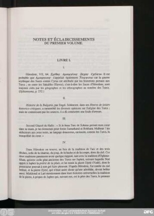 Notes Et Éclaircissements Du Premier Volume.