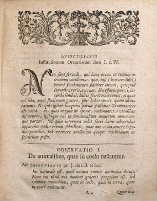 Grammaticarvm Observationvm Ivs Civile Illvstrantivm specimen I.