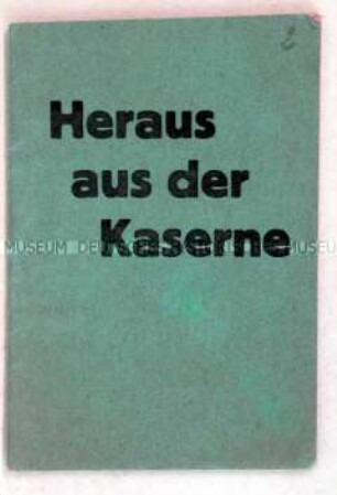 Propagandaschrift der KPD gegen die "Militarisierung der Polizei"