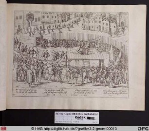 Die Exekution von achtzehn Adligen in Brüssel sowie zweier Batenburgischer Grafen, 1. Juni 1568