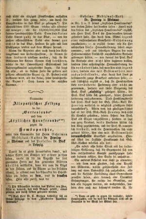 Populäre homöopathische Zeitung : zur Aufklärung des Volkes über Wirksamkeit und Wesen der homöopathischen Heilmethode. 3, 3. 1857