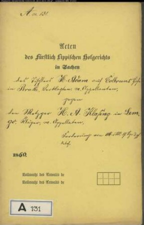 Adam, H. Tischler in Brake gegen Metzger Klasing in Lemgo