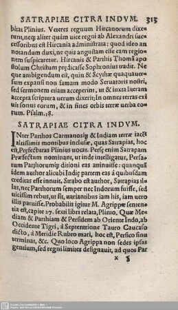 Satrapiae Citra Indum.