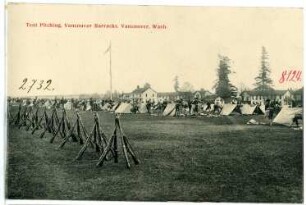 Vancouver, Washington. Tent Pitching, Vancouver Barracks