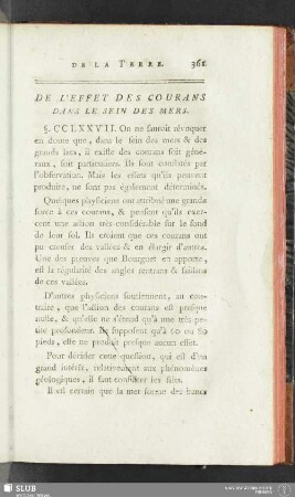 De l'effet des courans dans le sein des mers