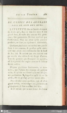 De l'effet des courans dans le sein des mers