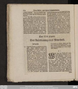 Das XXIII. Capitel. Von Auferbauung eines Meyerhofs.