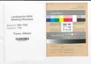 Entnazifizierung Wilhelm Theren , geb. 29.03.1908 (Angestellter)