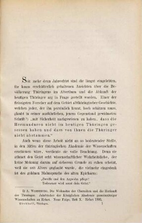 Thüringen doch Hermundurenland : ein Beitrag zur geschichtlichen Völkerkunde ; nebst einer Reconstruction der Ptolemäus-Karte von Germanien