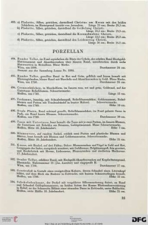 Porzellan (Nr. 494-630a)