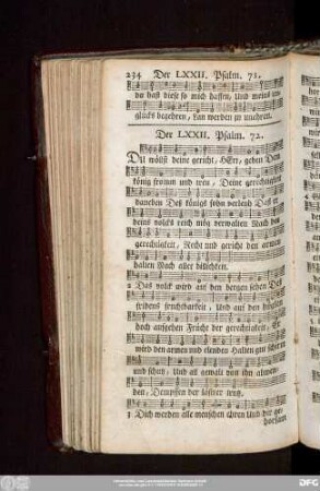 Der LXXII. Psalm. 72.
