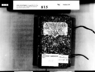 Rentenbuch und Rechnungsbuch des Armenbeutels (collecta) der Alten Kirche