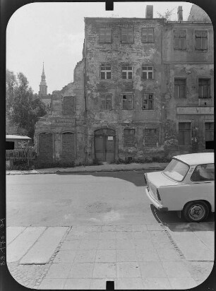 Görlitz-Altstadt, Langenstraße 10. Wohnhaus (nach 1717). Straßenfront