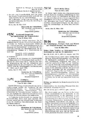 Merkblatt für Eltern : 64/54 vom 25. März 1954
