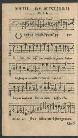 XVIII. De Ministris Dei.