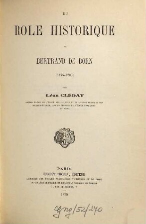 Bibliothèque des Écoles Françaises d'Athènes et de Rome, 7