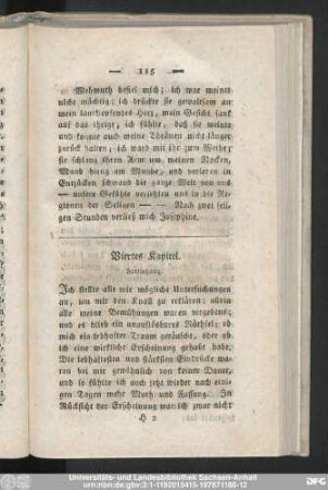 Viertes Kapitel. Fortsetzung.