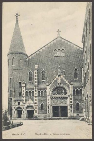 Ansichtskarte "Martha-Kirche, Glogauerstrasse"