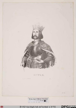 Bildnis Otto IV., römisch-deutscher Kaiser (reg. 1209-18)