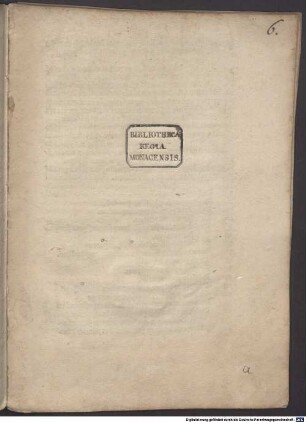 Prognosticum : mit Widmungsvorrede des Autors an Kaiser Friedrich III.