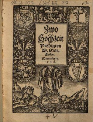 Zwo Hochzeit Predigten