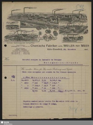 Chemische Fabriken vorm. Weiler-Ter Meer, Köln-Ehrenfeld