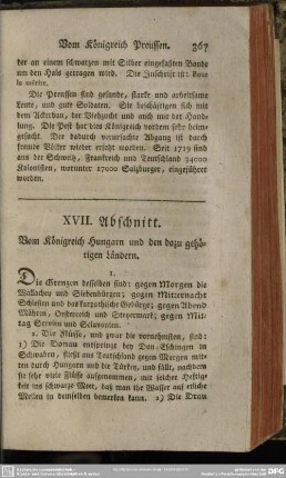 XVII. Abschnitt. Vom Königreich Hungarn und den dazu gehörigen Ländern