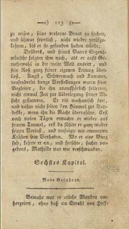Sechstes Kapitel. Neue Gefahren (unvollständig)