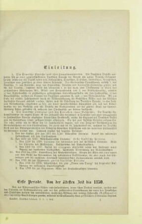 Erste Periode. Von der ältesten Zeit bis 1150