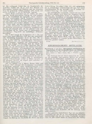 162-163 [Rezension] Bechthum, Martin, Beweggründe und Bedeutung des Vagantentums in der lateinischen Kirche des Mittelalters