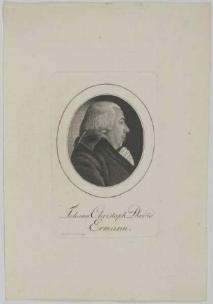 Bildnis des Johann Christoph David Ermann