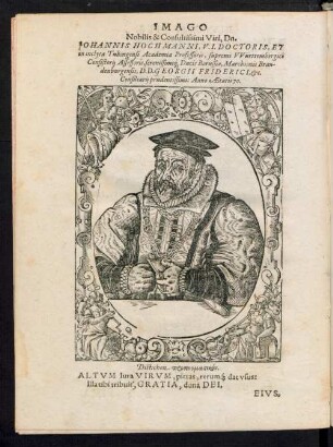 Imago Nobilis & Consultissimi Viri, Dn. Johannis Hochmanni ...