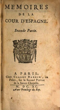 Mémoires De La Cour D'Espagne, 2