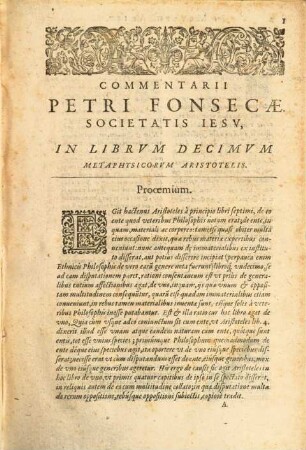 Commentarii in metaphysicorum Aristotelis libros