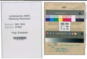 Entnazifizierung Elisabeth Vogt , geb. 22.03.1890 ()