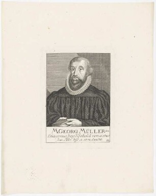 Bildnis des Georg Müller