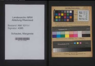 Entnazifizierung Margarete Schautes , geb. 13.09.1906 (Kaufmann)