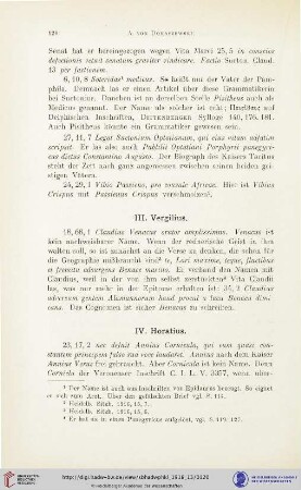 IV. Horatius