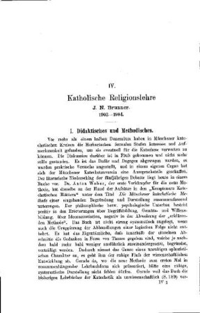 Katholische Religionslehre