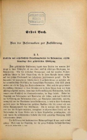 Handbuch der neuesten Kirchengeschichte : von Friedrich Nippold, 1. Einleitung in die Kirchengeschichte des neunzehnten Jahrhunderts