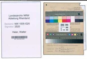 Entnazifizierung Walter Heier , geb. 13.08.1916 (Kaufmann)