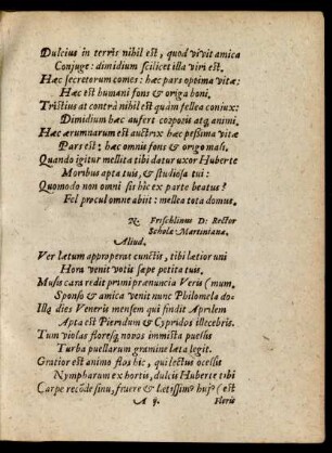 Dulcis in terris nihil est ....