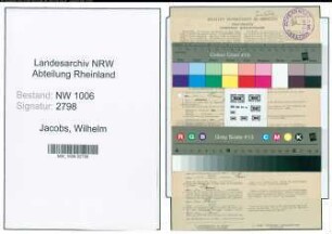 Entnazifizierung Wilhelm Jacobs , geb. 16.05.1891 (Geschaeftsfuehrer)