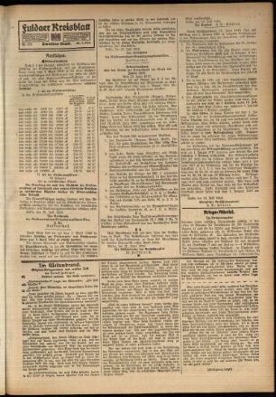 Zweite Ausgabe vom Samstag, den 29. Juli 1916.